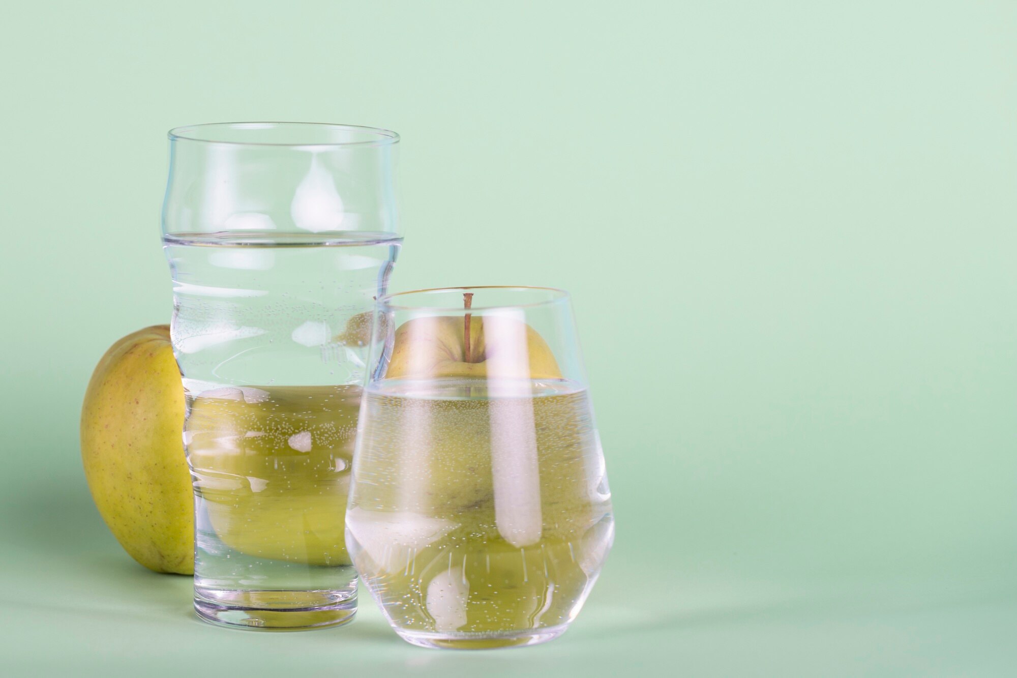 Vaso de agua clara